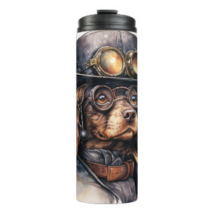 Cocker Spaniel Steampunk Dog Thermal Tumbler