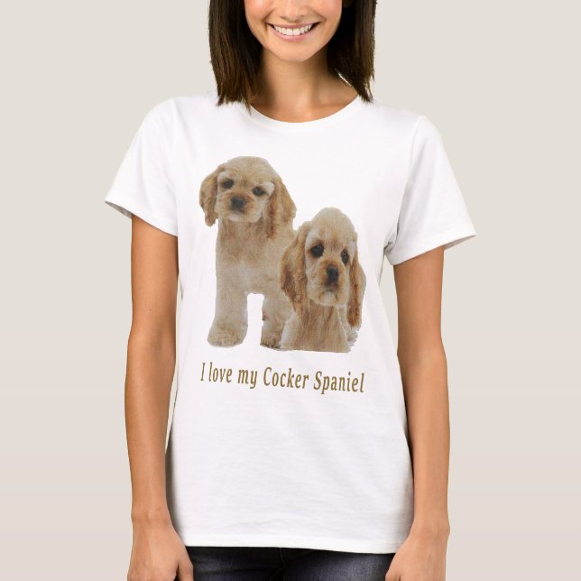 Cocker spaniel t-shirts (Front)