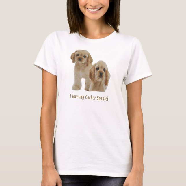 Cocker spaniel t-shirts (Front)