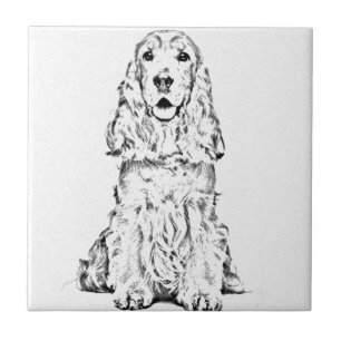 Cocker spaniel tile