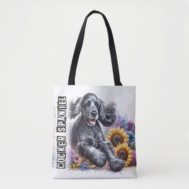 Cocker Spaniel Tote Bag (Front)