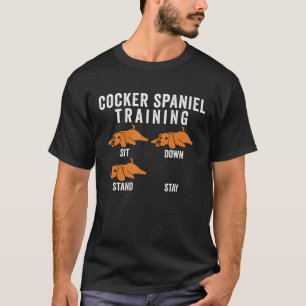 Cocker Spaniel Training Dog T-Shirt