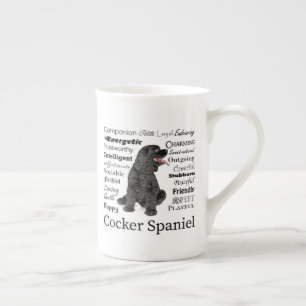 Cocker Spaniel Traits Bone China Mug