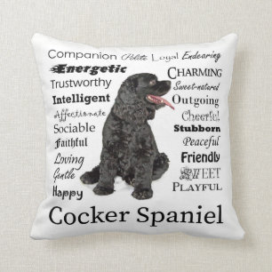 Cocker Spaniel Traits Pillow