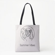 Cocker Spaniel Tropical Tote Bag