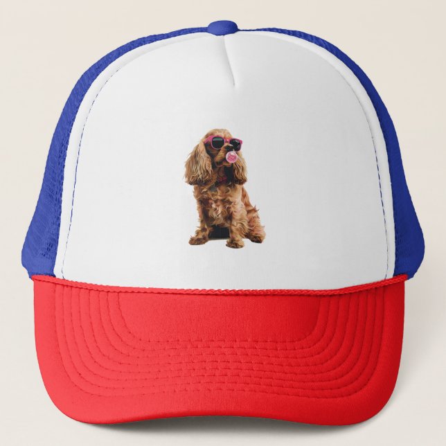Cocker Spaniel Trucker Hat (Front)
