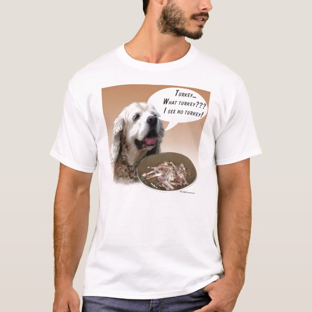 Cocker Spaniel Turkey T-Shirt (Front)