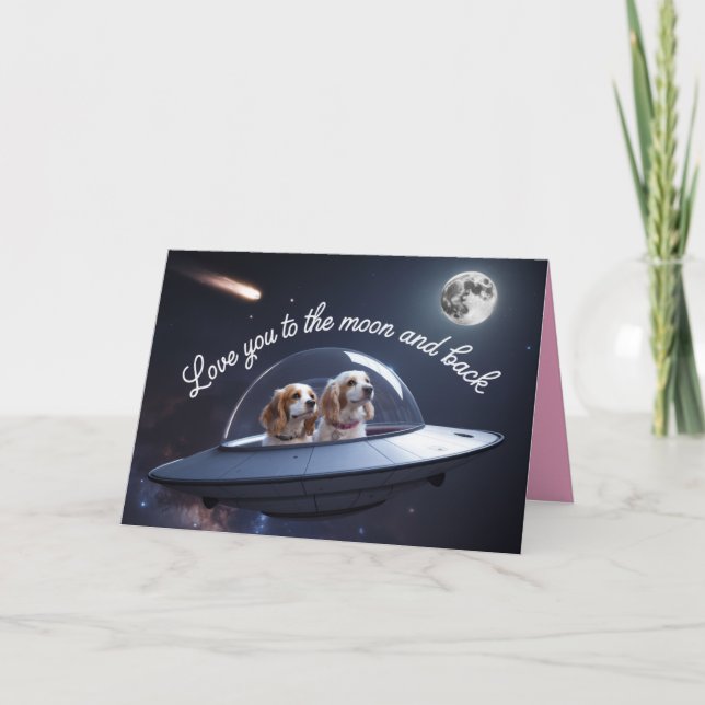 Cocker Spaniel Valentine Card (Front)