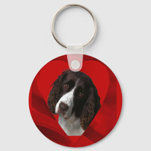 Cocker Spaniel Valentine Key Ring