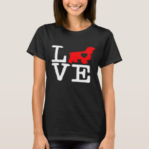Cocker Spaniel Valentines Day Hear Mum Dog T-Shirt