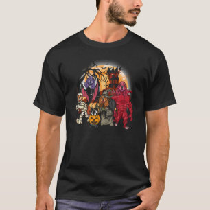 Cocker Spaniel Vampire Mummy Evil Witch Halloween T-Shirt