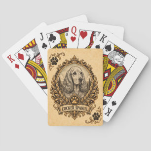 Cocker Spaniel, Vintage Heritage Dog Playing Cards