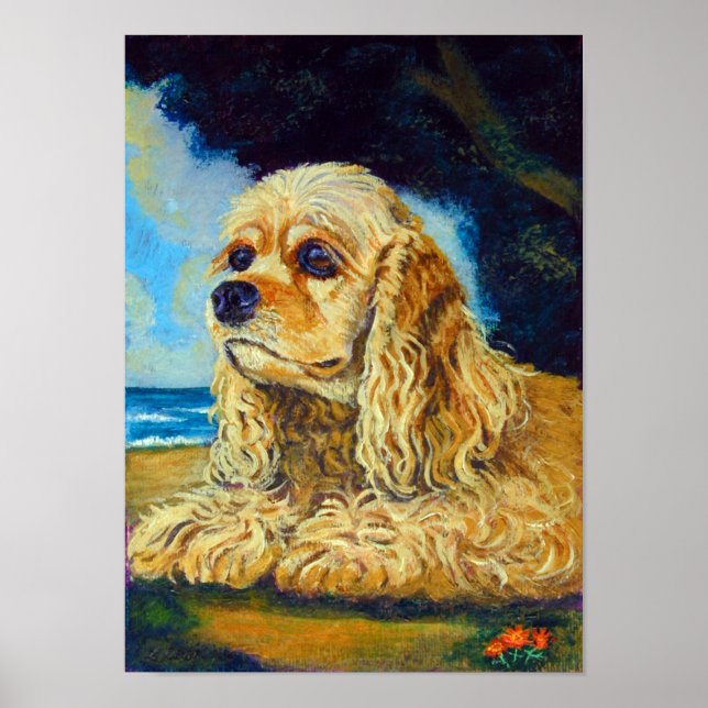 Cocker Spaniel Wall Print (Front)