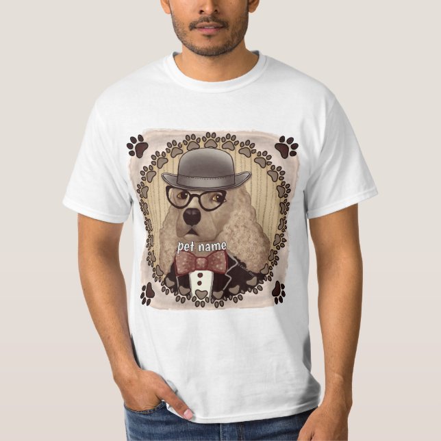 Cocker Spaniel wearing glasses T-Shirt (Front)
