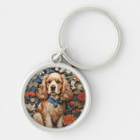 Cocker Spaniel William Morris Inspired Floral