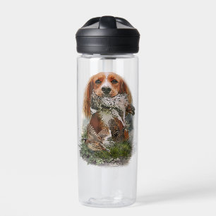 Cocker Spaniel with Grey partridge Water Bottle
