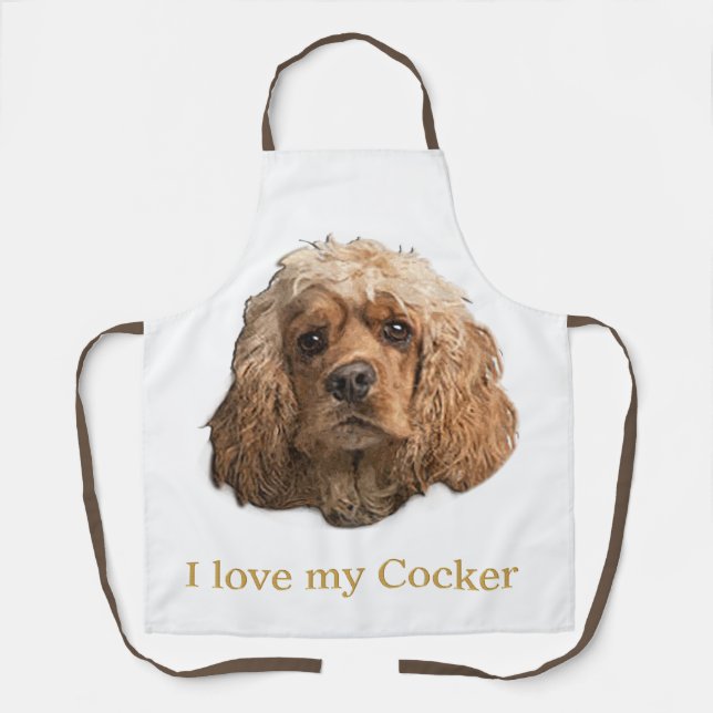 cocker spaniels apron (Front)