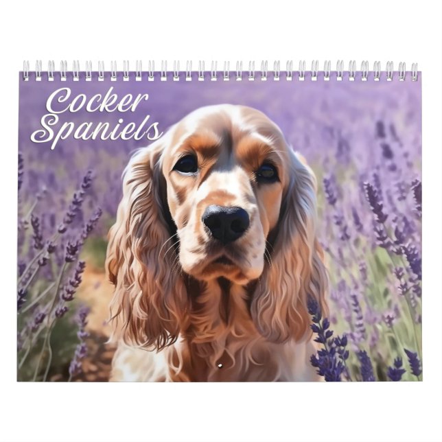 Cocker Spaniels Calendar, any year Calendar (Cover)