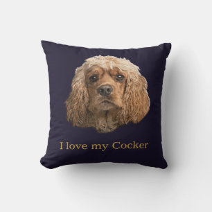 cocker spaniels cushion