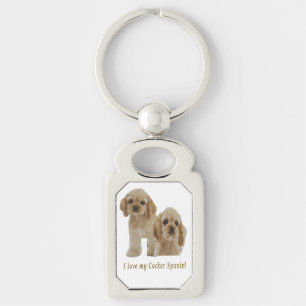 cocker spaniels key ring