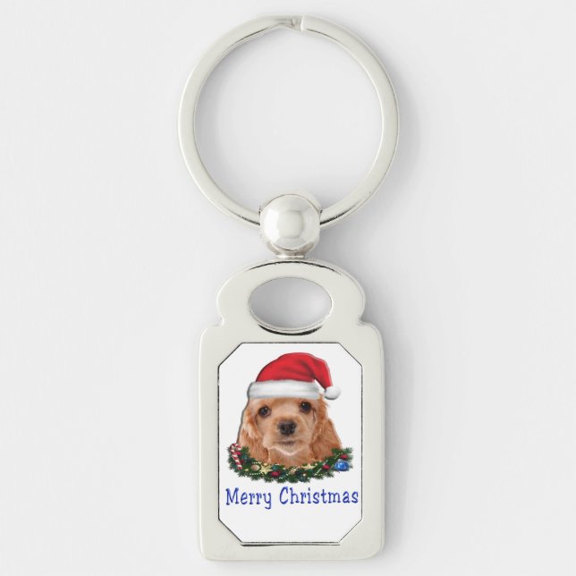 Cocker Spaniels Key Ring (Front)