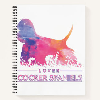 Cocker Spaniels lover Paint Colour Notebook