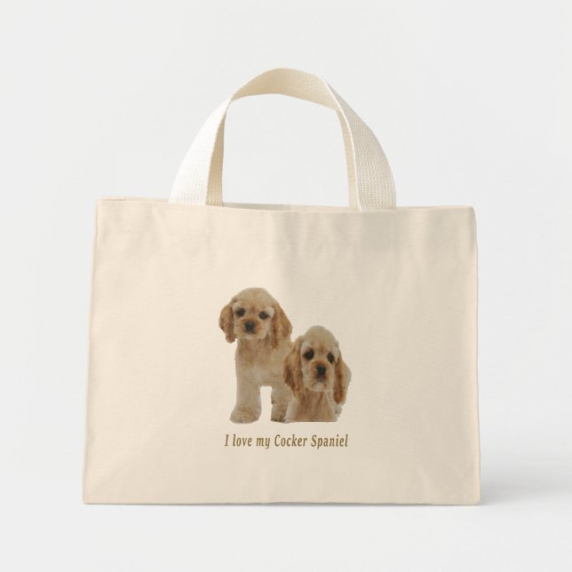 cocker spaniels mini tote bag (Front)