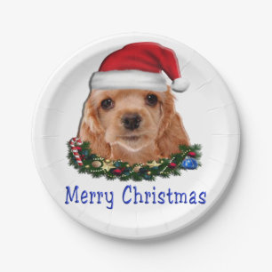 Cocker Spaniels Paper Plate