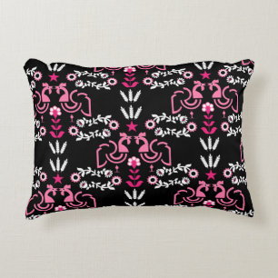 Cockeral Scandinavian Folk Art Decorative Cushion