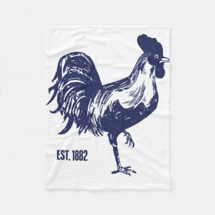 Cockerel Est. 1882 Fleece Blanket