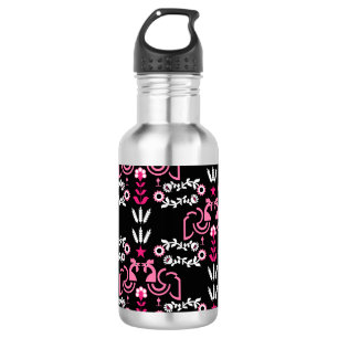 Cockerel Scandinavian Folk Art 532 Ml Water Bottle
