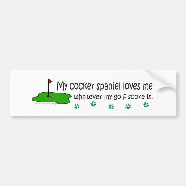 CockerSpaniel Bumper Sticker (Front)