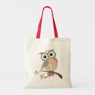 Cocking Head New Fancy Owl Tote Bag