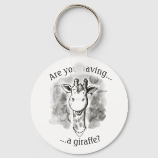 Cockney Rhyming Slang Giraffe Key Ring