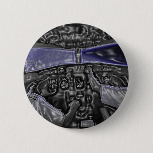 Cockpit 6 Cm Round Badge