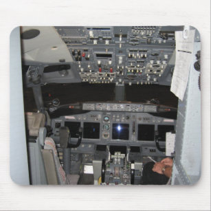 Cockpit Jet Aircraft Mouse Pad