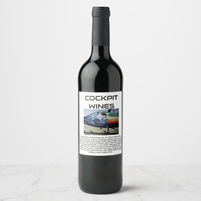 COCKPIT WINES WINE LABEL (Front)