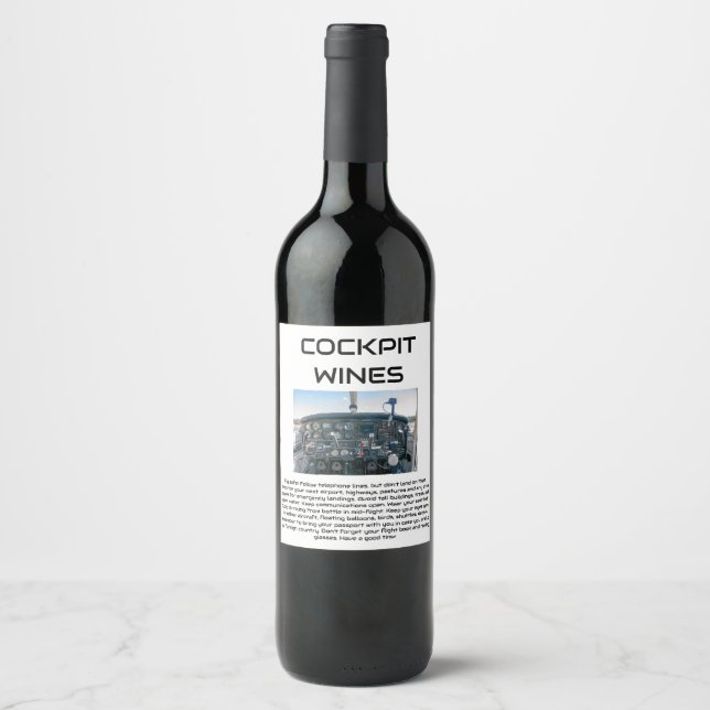 COCKPIT WINES WINE LABEL (Front)