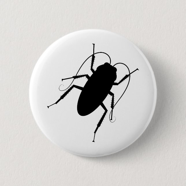 Cockroach 6 Cm Round Badge (Front)