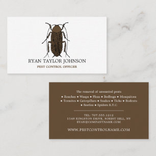 Cockroach Design, Pest Control Business Card