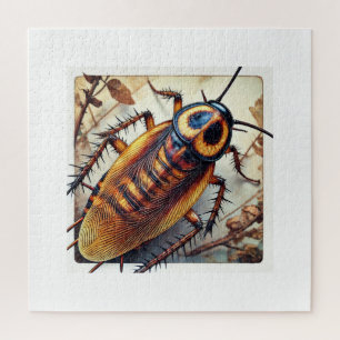 Cockroach Top View 050724IREF109 - Watercolor Jigsaw Puzzle