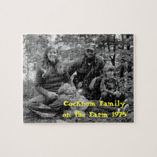 Cockrum Family on the Farm 1975 Jigsaw Puzzle