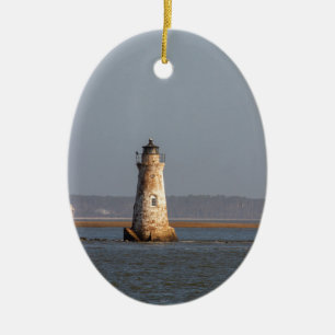 Cockspur Island Lighthouse Ceramic Ornament