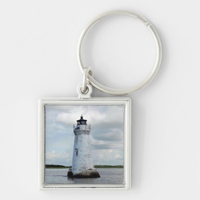 Cockspur Island Lighthouse Keychain (Front)