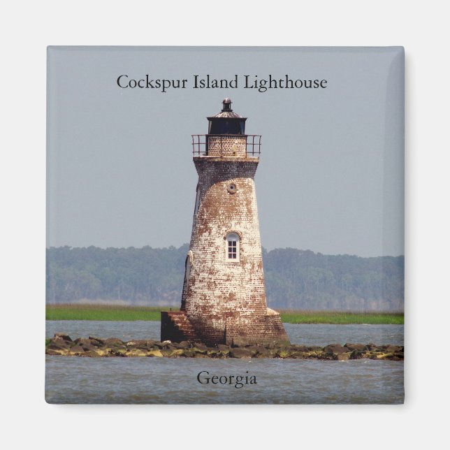 Cockspur Island Lighthouse magnet (Front)
