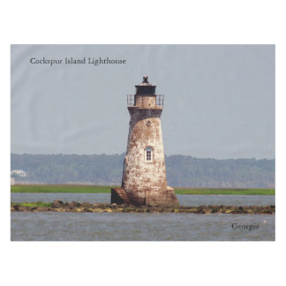 Cockspur Island Lighthouse tablecloth