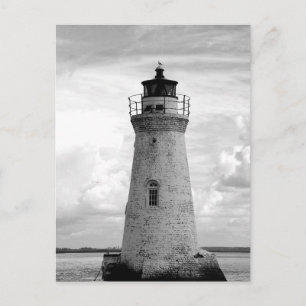 Cockspur lighthouse Tybee Island, Georgia Holiday Postcard