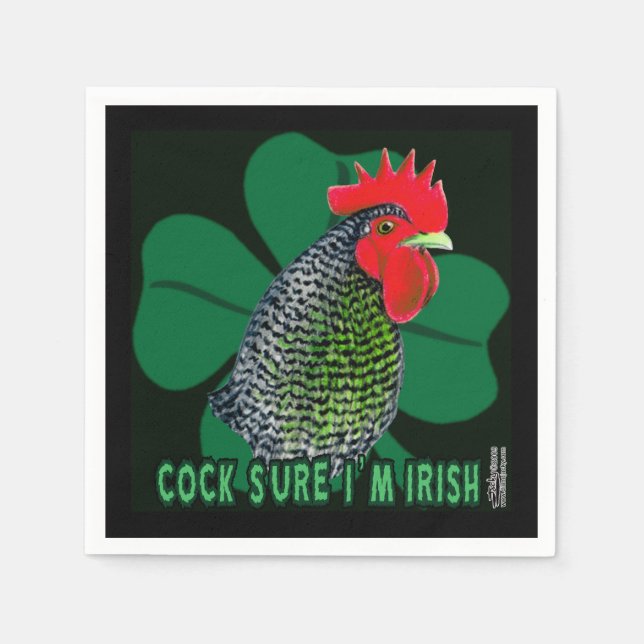 Cocksure I'm Irish! Napkin (Front)