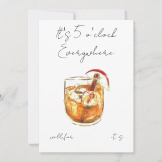 Cocktail and Canape's Retirement Invitation