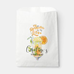 Cocktail Aperol Spritz Italian Style Bridal Shower Favour Bag